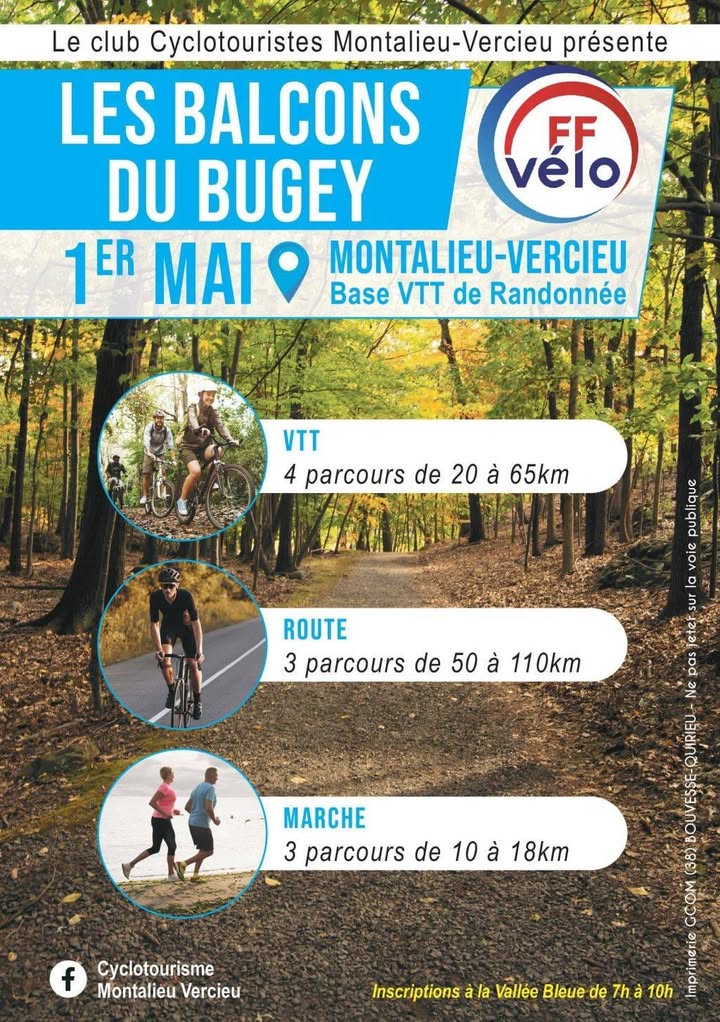 Cyclotourisme Montalieu Vercieu